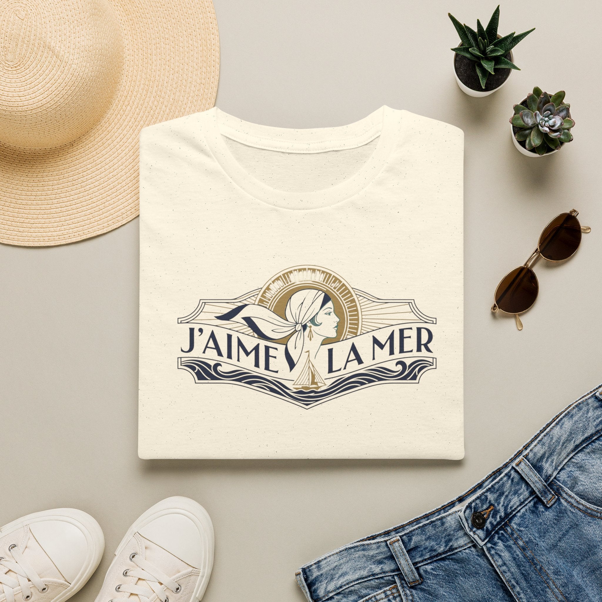 J' Aime La Mer Banner T-Shirt