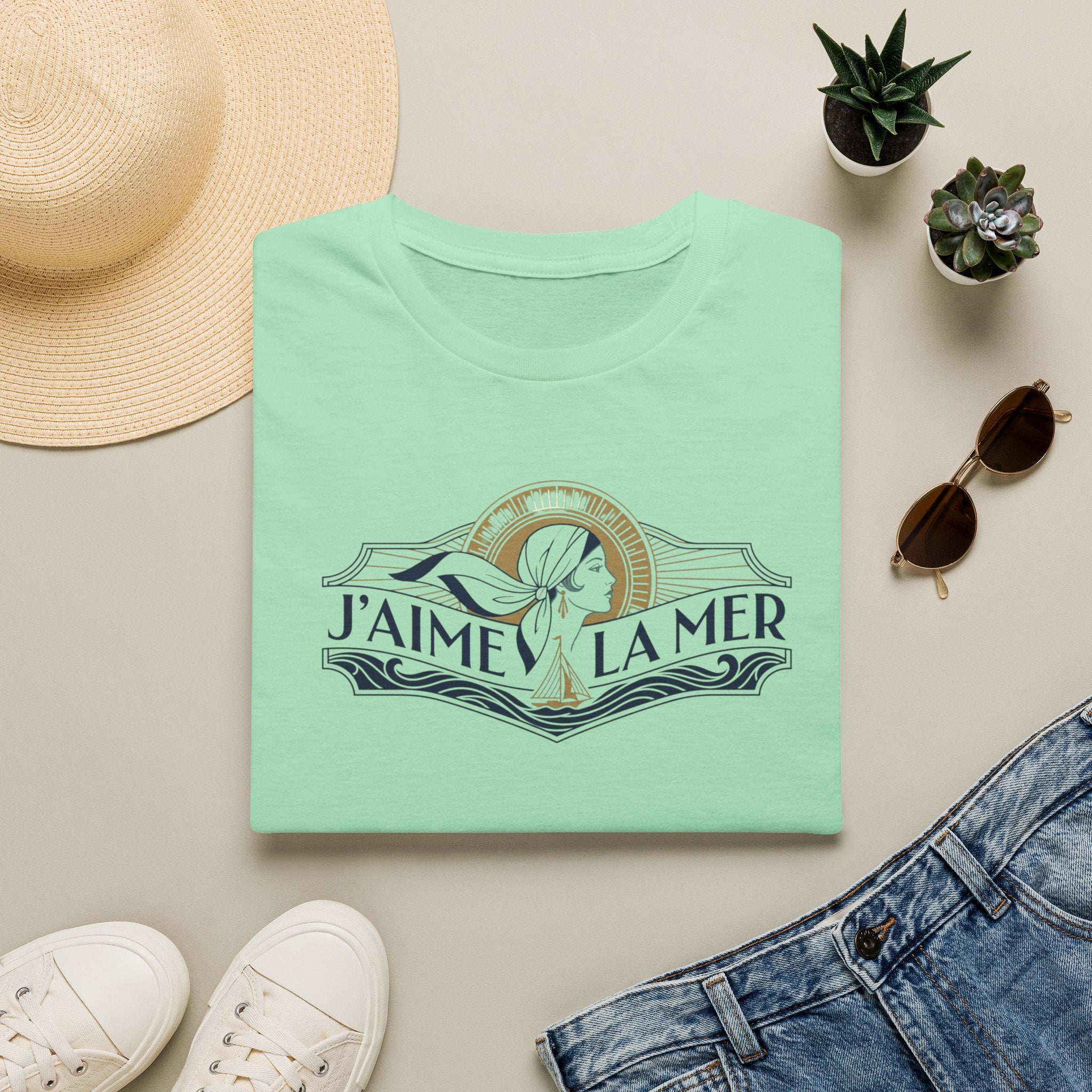 J' Aime La Mer Banner T-Shirt