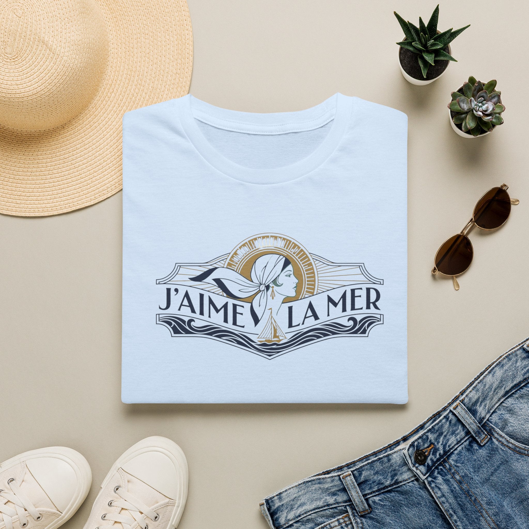 J' Aime La Mer Banner T-Shirt